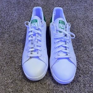 Green adidas Stan smith shoes